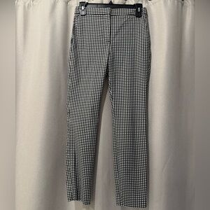 Zara Gingham Black/White Plaid Pant Women’s Size Small